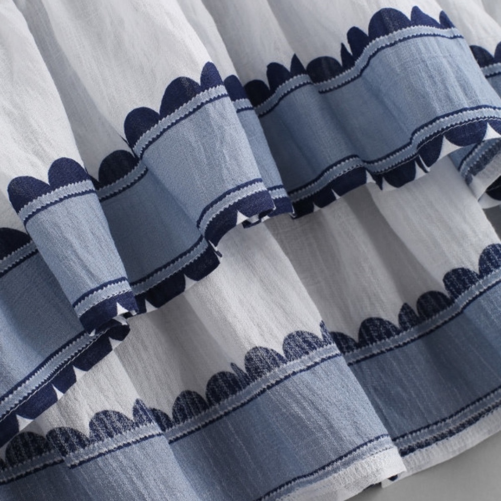 Frilly Ruffled Hem Blouse - Picture 6 of 6